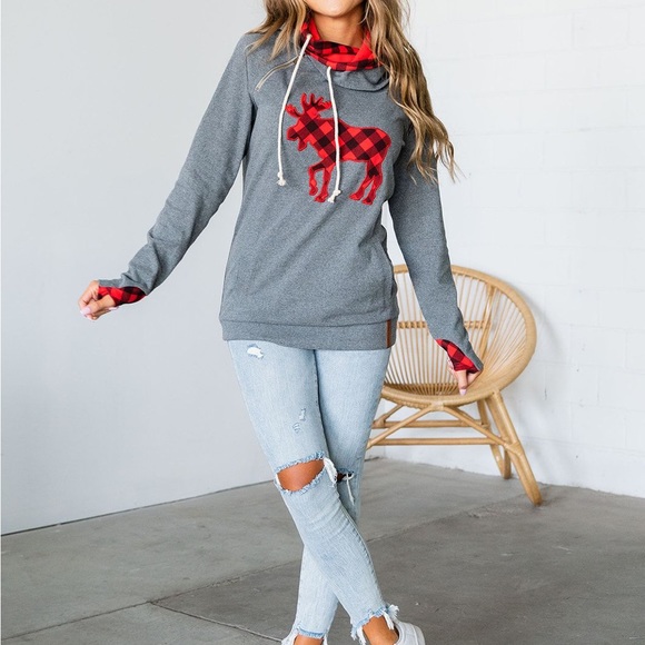 Holiday doublehood sweatshirt - Picture 2 of 4